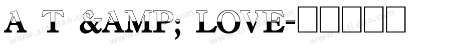 A T & Love字体转换